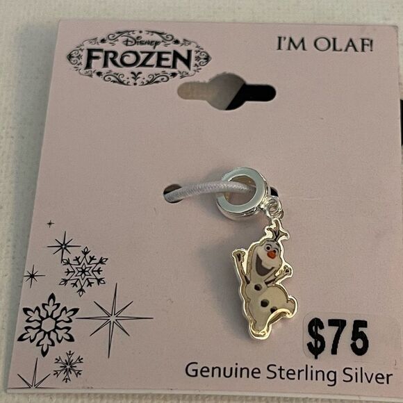 Disney Frozen Olaf Sterling Silver Charm NWT - Picture 5 of 5